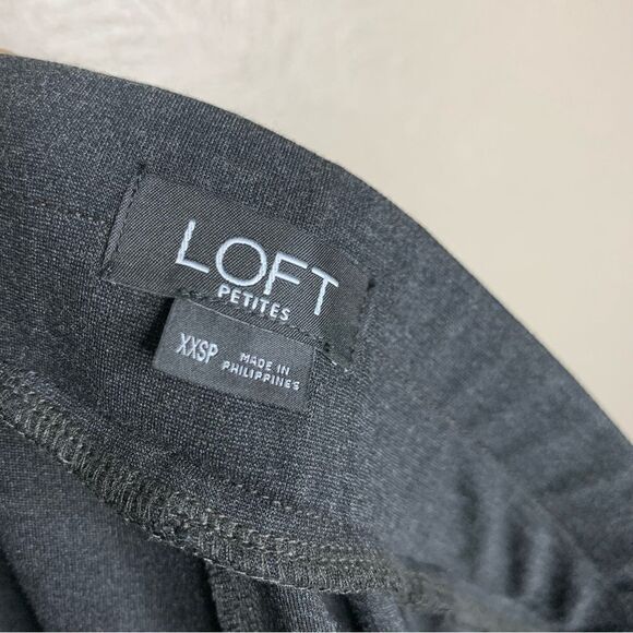 Loft Petite Pull On Wide Leg Pants gray - Picture 8 of 13